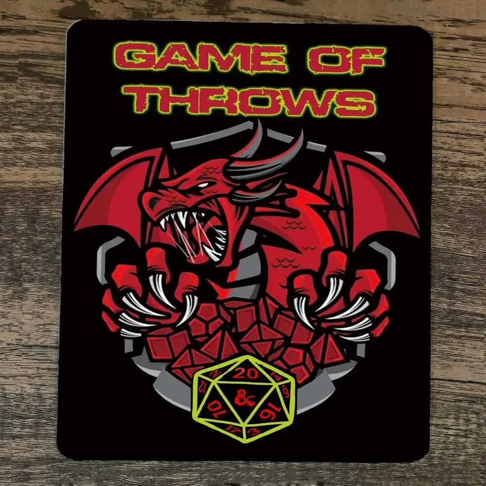 Mouse Pad Game of‎ Throws Dungeons Dragons RPG